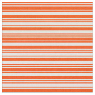 Tissu Rouge et crème à la menthe Couleur Motif linéaire/