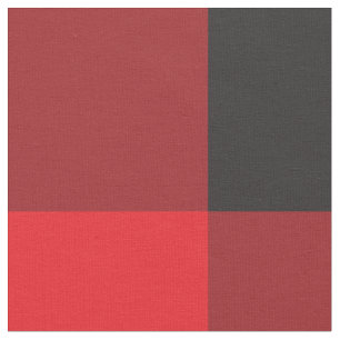 Tissu Rouge et noir Buffalo Checker Plaid Rustic
