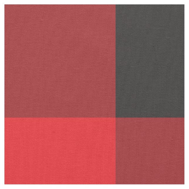 Tissu Rouge et noir Buffalo Checker Plaid Rustic (Fermer)