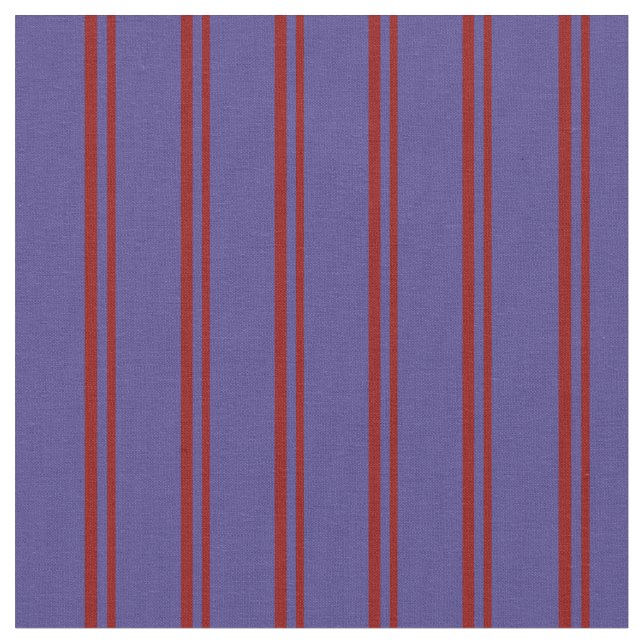 Tissu Rouge foncé et Ardoise foncée Bleu rayures (Fermer)