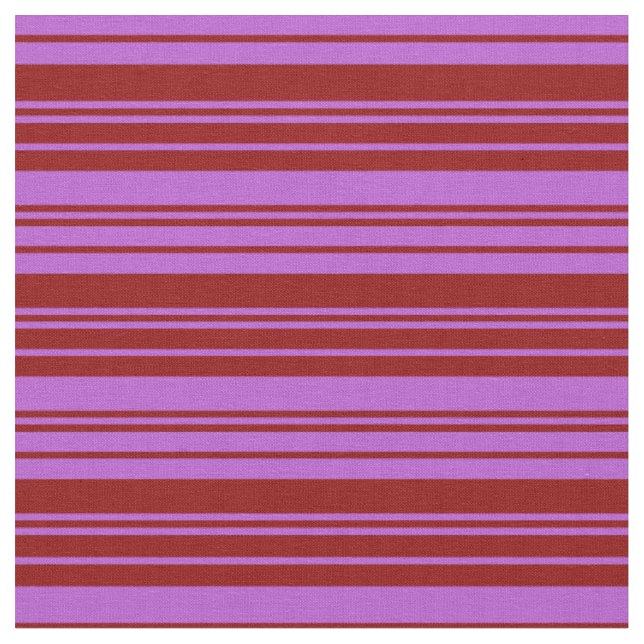 Tissu Rouge foncé et Motif rayé orchidée (Fermer)