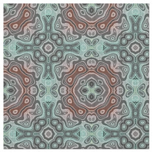 Tissu Rouge foncé Turquoise bleu vert Bali Motif Batik