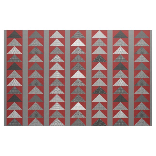 Tissu Rouge "Oies volantes" - Look (Fat Quarter)