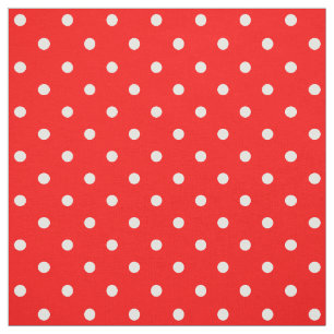 Tissu rouge Pois