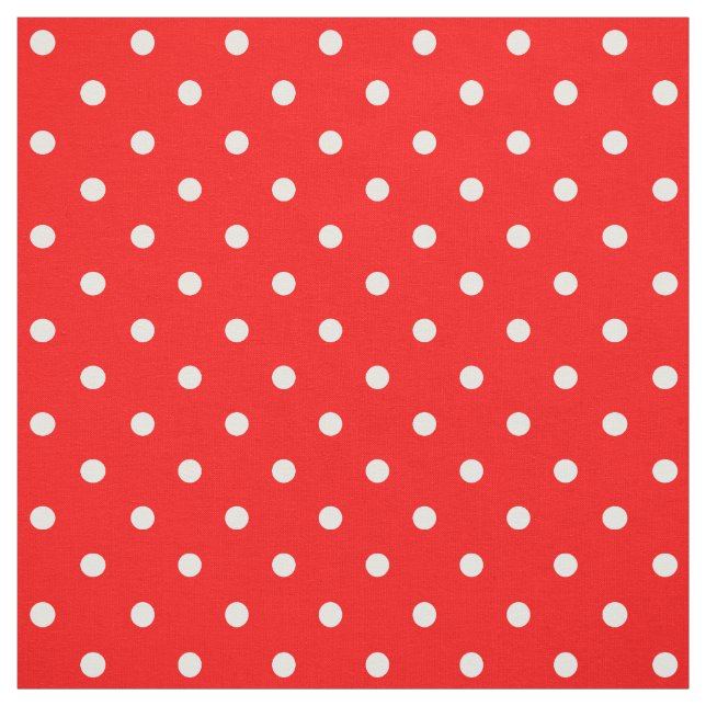 Tissu rouge Pois (Échantillon)
