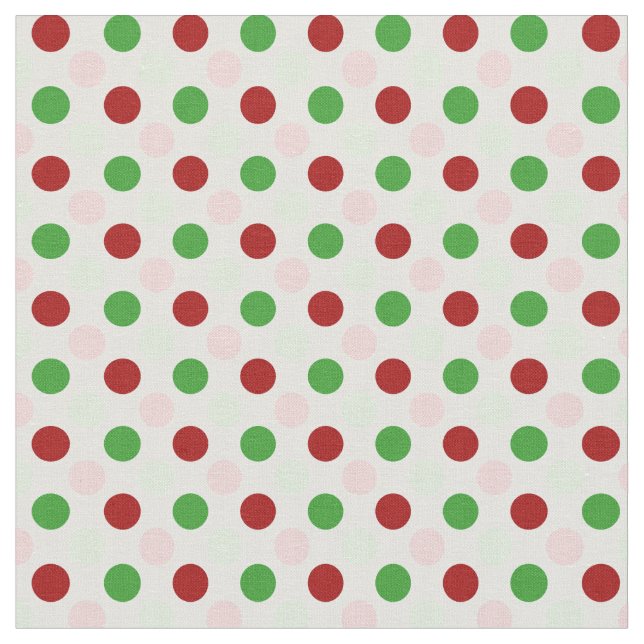 Tissu rouge-rose vert mignon de pois (Fermer)