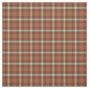 Tissu Rouge Taupe Beige Dark Tartan Brown Motif Carré
