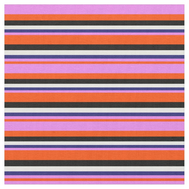 Tissu Rouge, Violet, Bleu de minuit, Blanc et Noir (Fermer)