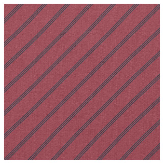 Tissu Rouges & Rayures Nuit (Fermer)