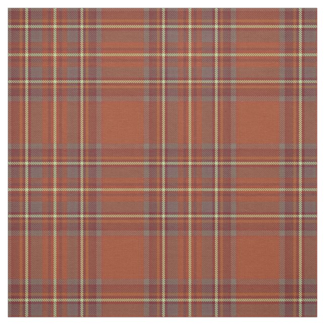 Tissu Rouille du cru 4/sarcelle d'hiver/Aqua/plaid de (Échantillon)