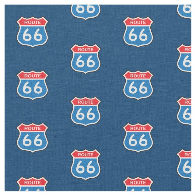 Tissu Route vintage 66 (Fermer)