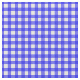 Tissu Royal Blue En vichy vérifié pour les couvercles de
