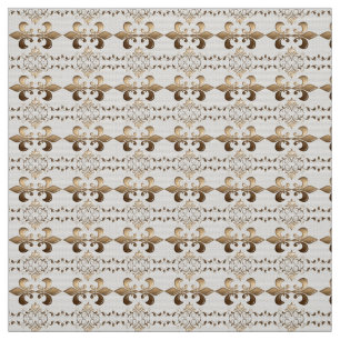 Tissu Royal, motif de Fleur de Lis