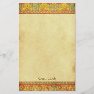 Tissu royal - papeterie médiévale