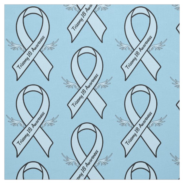 Tissu Ruban de conscience de la trisomie 18 avec des (Échantillon)