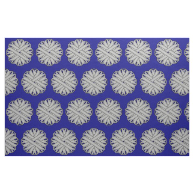Tissu Ruban de fleurs grises par Kenneth Yoncich (Fat Quarter)