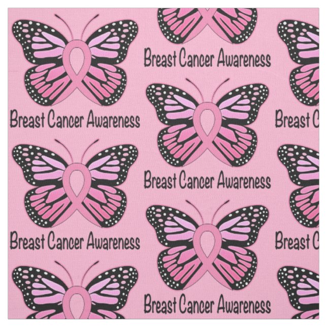 Tissu Ruban de papillon de cancer du sein d'espoir (Échantillon)