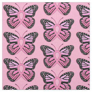 Tissu Ruban de papillon de cancer du sein d'espoir