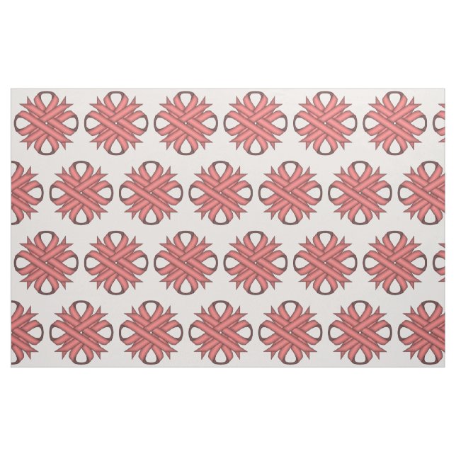 Tissu Ruban de trèfle rose par Kenneth Yoncich (Fat Quarter)