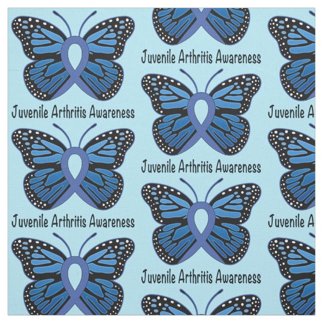 Tissu Ruban juvénile de papillon d'arthrite (Échantillon)