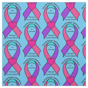 Tissu Ruban personnalisable de conscience de coeur de