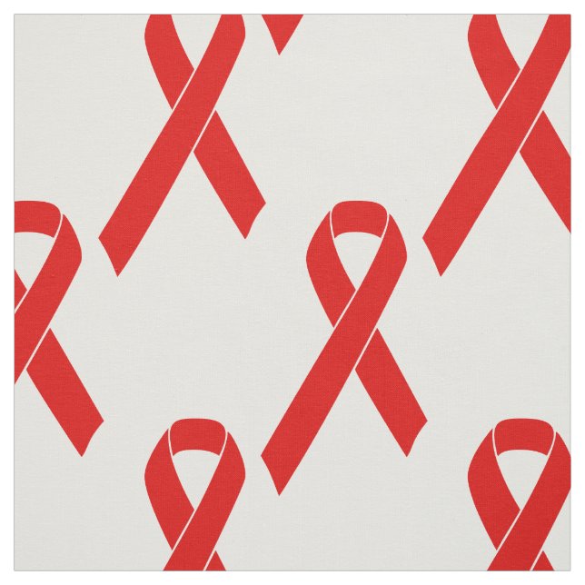 Tissu Ruban rouge de conscience + votre message (Échantillon)