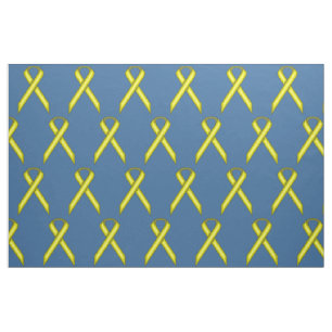 Tissu Ruban standard jaune par Kenneth Yoncich