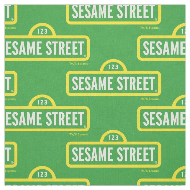 Tissu Rue Sésame | Logo couleur complète (Échantillon)