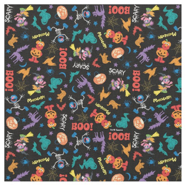 Tissu Rue Sésame | Motif d'Halloween (Fermer)