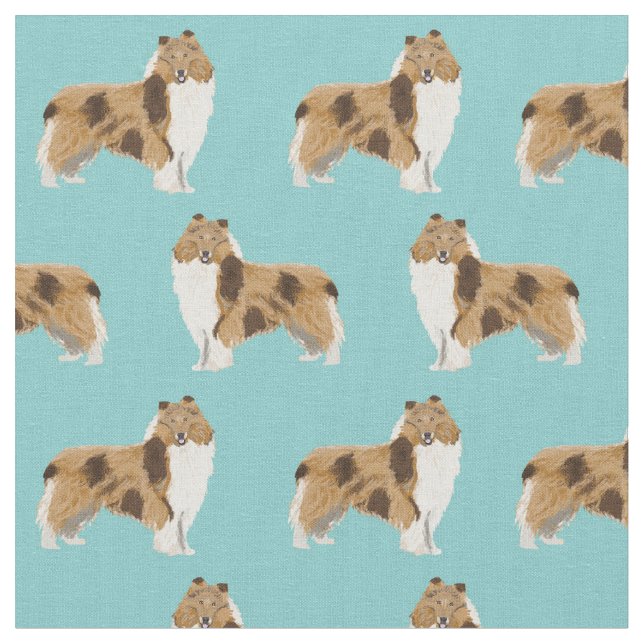 Tissu rugueux collier chien bleu clair (Fermer)