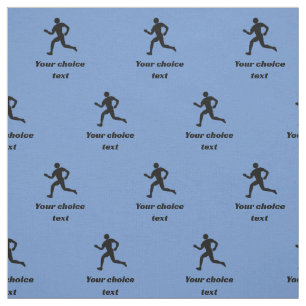 Tissu Runner Sports Motif - texte personnalisé - n'impor