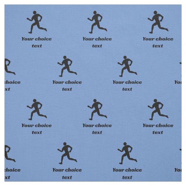 Tissu Runner Sports Motif - texte personnalisé - n'impor (Échantillon)