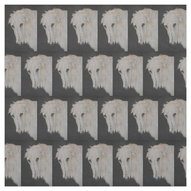 Tissu russe de portrait d'art de chien de (Échantillon)