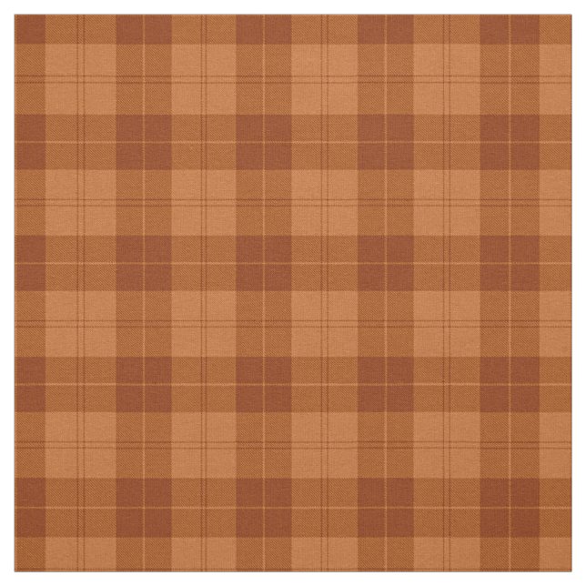 Tissu Russe Orange Buffalo Chèque De Plaid Ferme D'Autom (Échantillon)