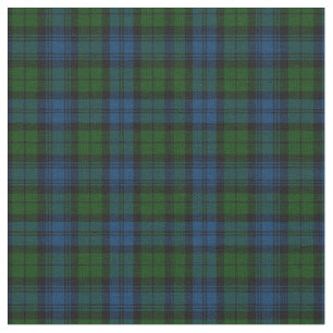 Tissu Russe Plaid Campbell Militaire Green Tartan