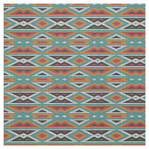 Tissu Russe Tribe Mosaic Amérindien Motif