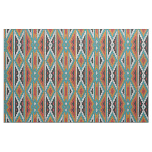 Tissu Russe Tribe Mosaic Amérindien Motif