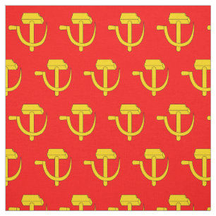 Tissu Russie URSS  Drapeau rouge de l'Union soviétique 