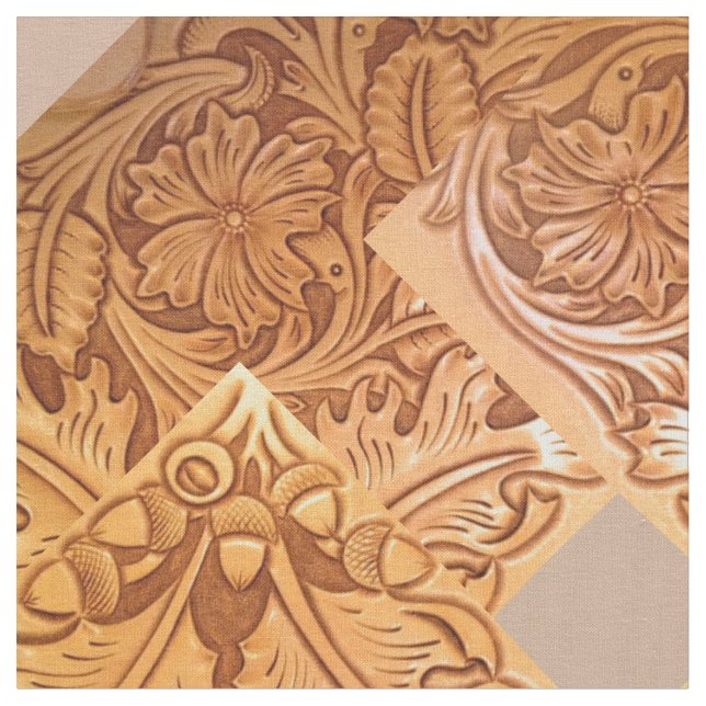 Tissu Rustique brun pays occidental en cuir (Fermer)