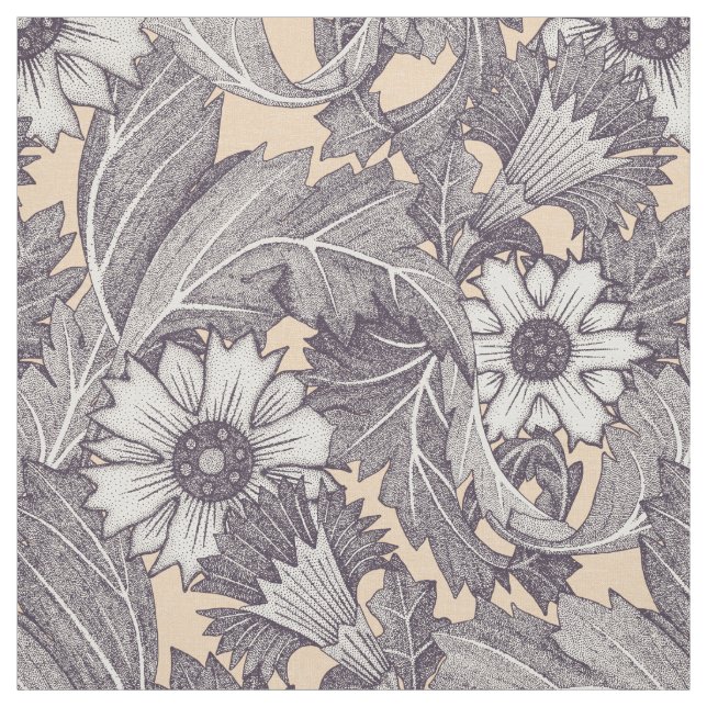Tissu sable d'acanthus (Échantillon)