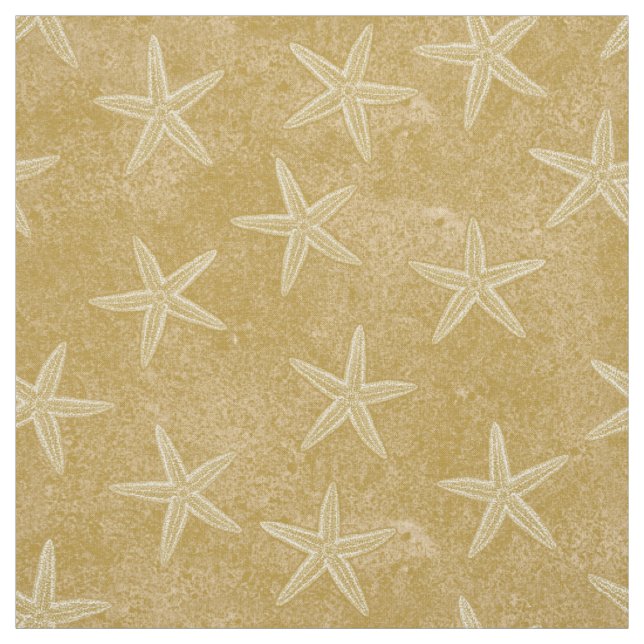 Tissu Sable de Tan d'étoiles de mer (Échantillon)