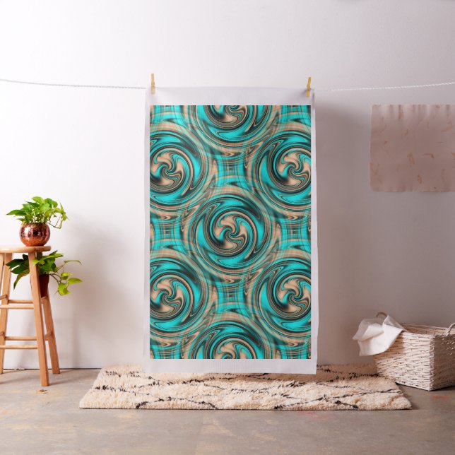 Tissu Sable et mer tourbillonnant.... (In Situ)