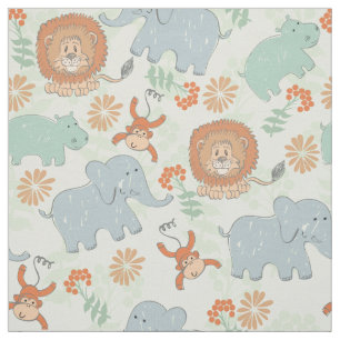 Tissu Safari animal bébé