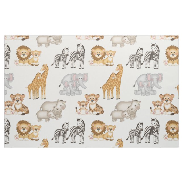 Tissu Safari Animaux (Fat Quarter)