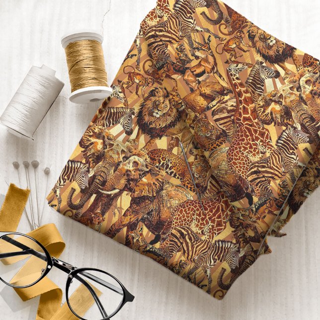 Tissu Safari de collection d'animaux sauvages ID1149 (Créateur téléchargé)
