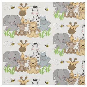 Tissu Safari Jungle Animals