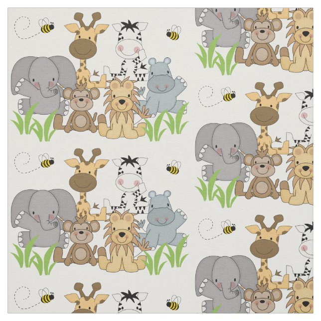 Tissu Safari Jungle Animals (Échantillon)