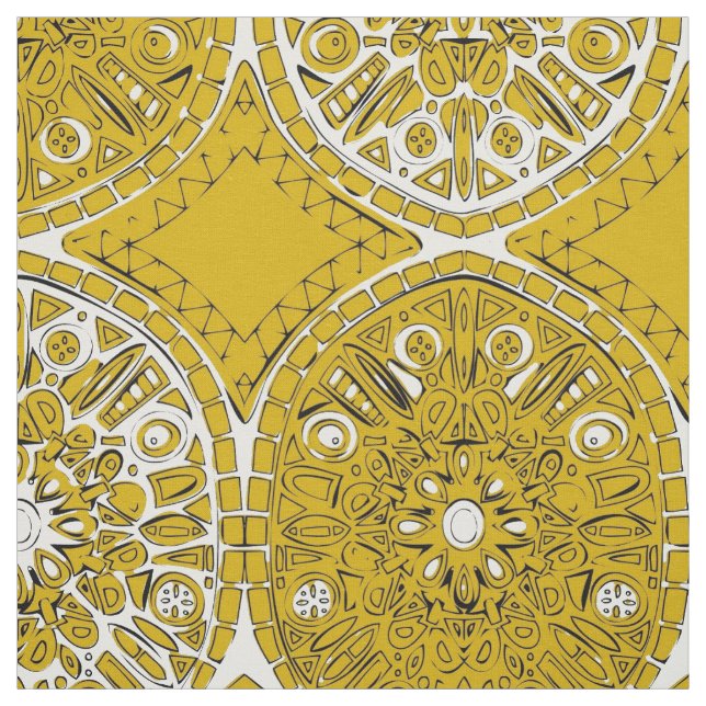 Tissu saffreya ocre (Échantillon)