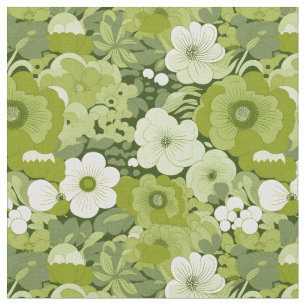 Tissu Sage Green Floral