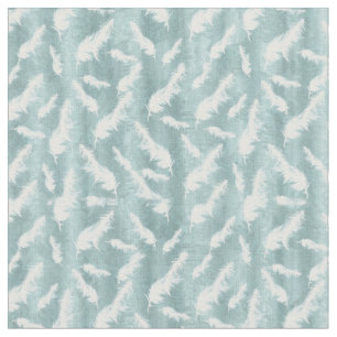 Tissu Sage Green Silk Drapes - Plumes blanches